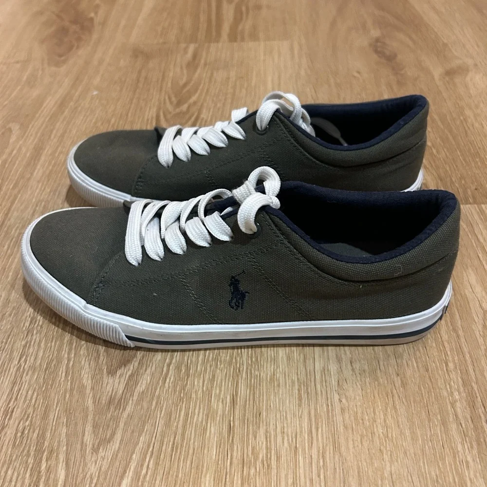 Polo by Ralph Lauren Kids' Canvas Sneakers - Olive Green - Picture 4 of 4